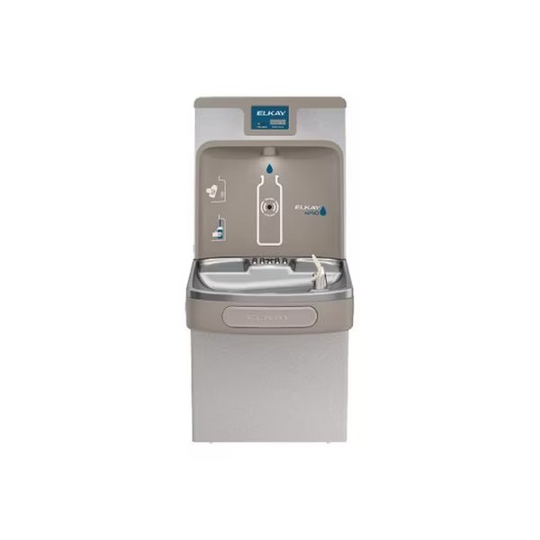 Elkay EZH2O 8 gal Gray Bottle Filling Station and Water Cooler Stainless Steel, Elkay, Mfr#: LZS8WSLP